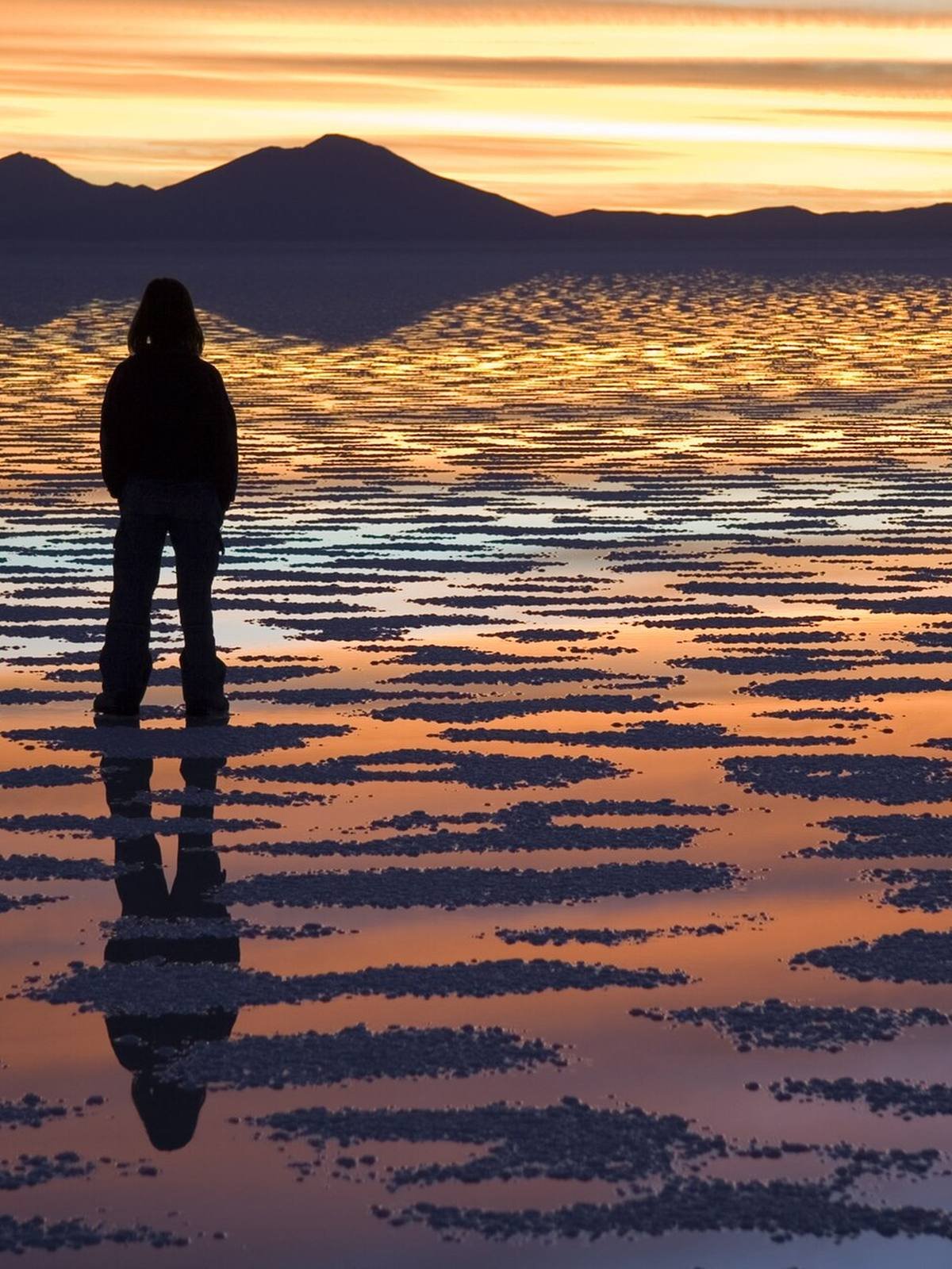 Atardecer en el Salar de Uyuni